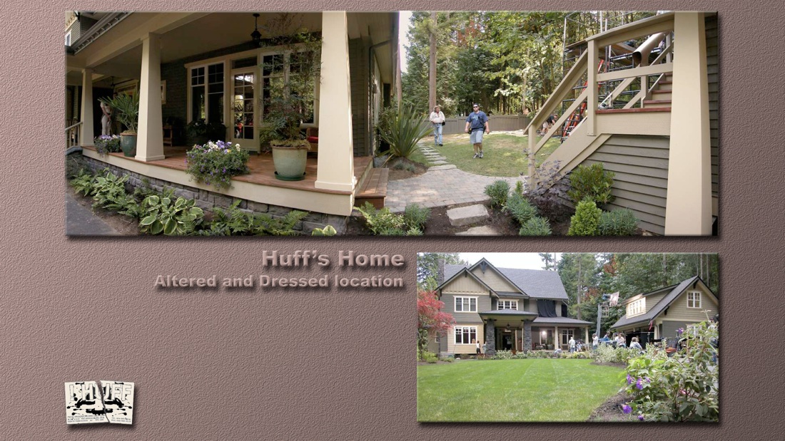 Set Photos from Huff's Home Exterior