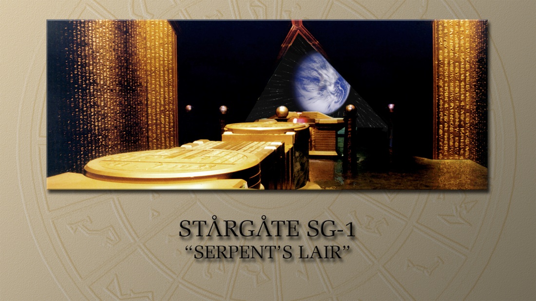 Photo of Goa'Uld Ship Control Room with Sarcohagus SERPENT'S LAIR