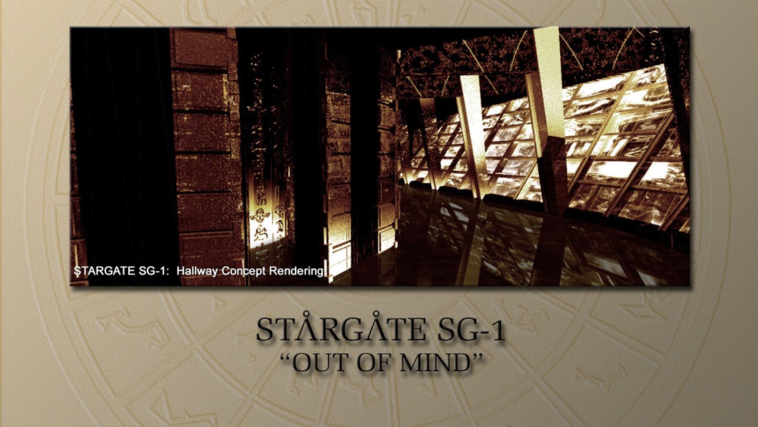 Concept Rendering Goa'Uld Ship Hallway OUT OF MIND