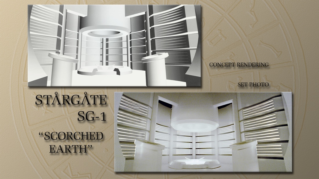 Concept Rendering and Set Photo Control Room SCORCHED EARTH