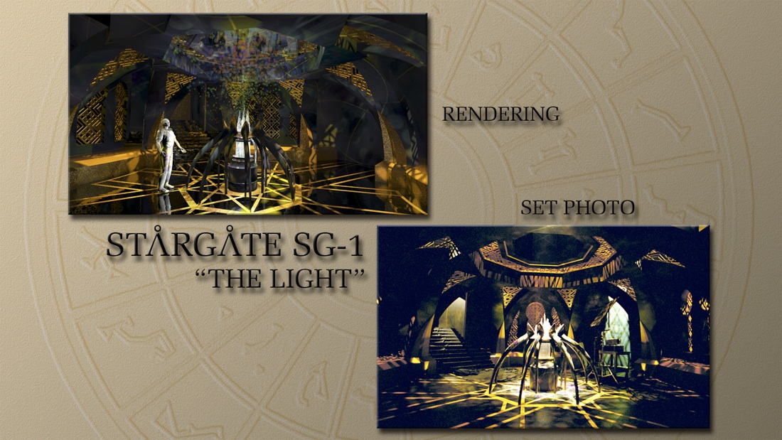 Concept Rendering and Set Photo of Light Room THE LIGHT