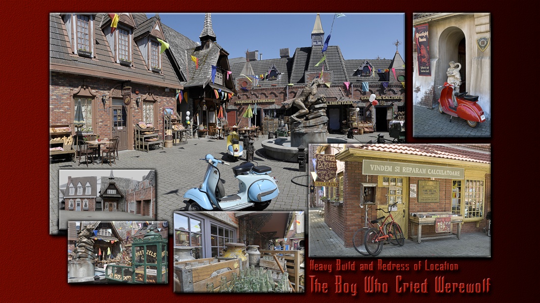 Set Photos of Romanian Town Square