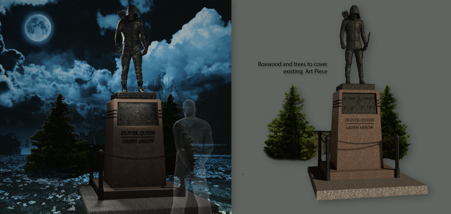MEMORIAL STATUE - Concept Illustration