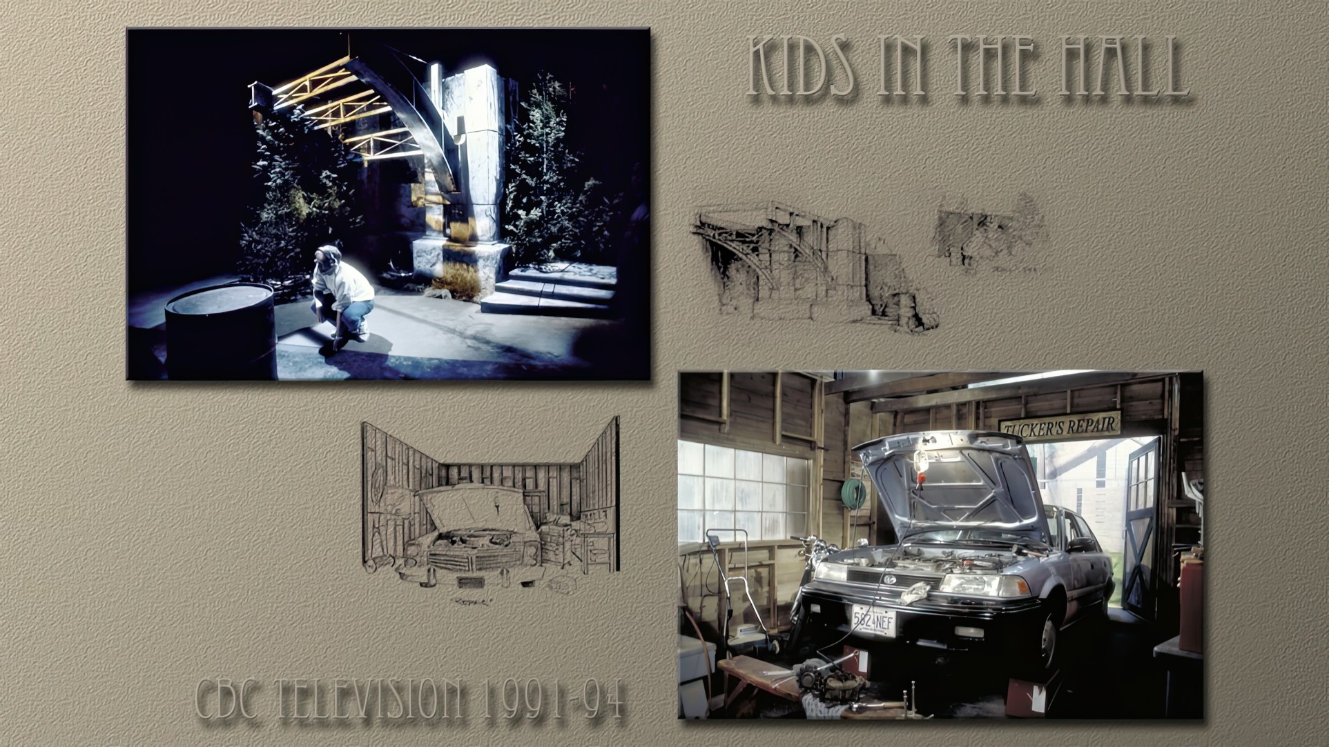 Concept Illustrations and Set Photos from THE KIDS IN THE HALL