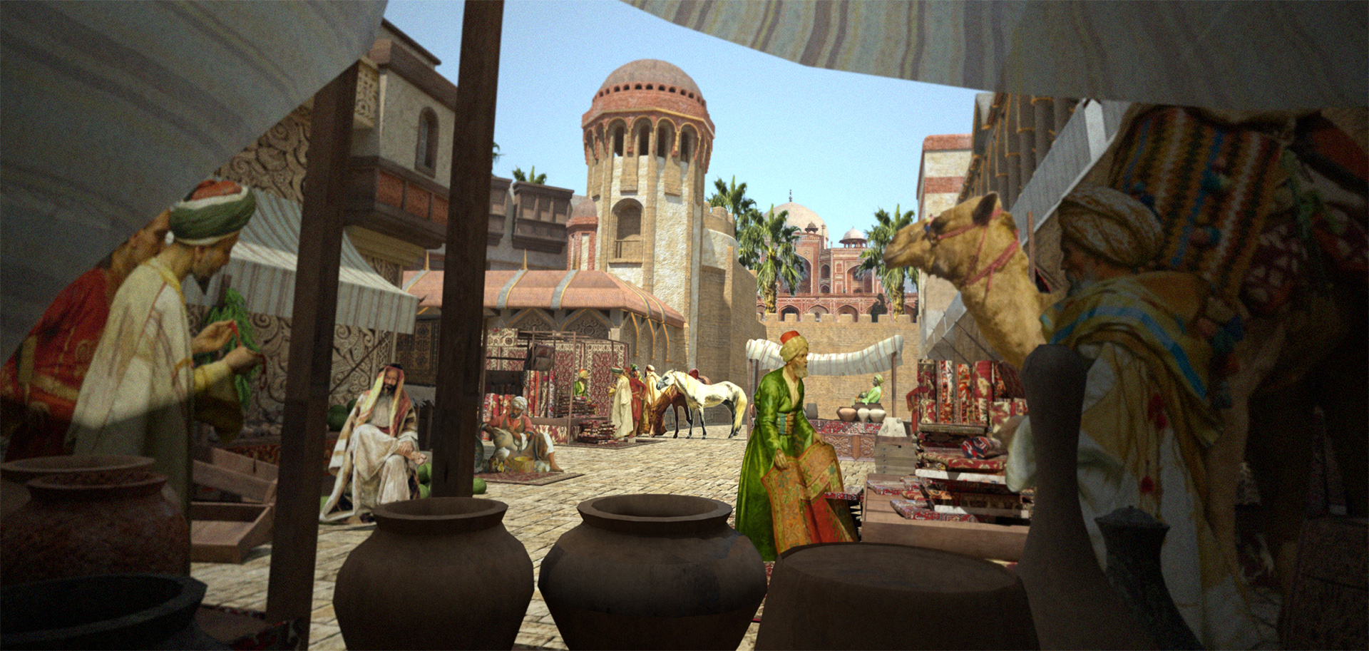 AGRABAH MARKET - Concept Illustration